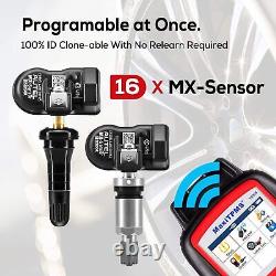 4 pièces Autel MX-Sensor 315 et 433 MHz Capteur de pression des pneus TPMS programmable universel