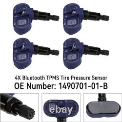 4 pièces TPMS préprogrammés pour Tesla Model 3 S X Y Bluetooth 5.0 2021-2025