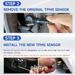 4 pièces TPMS préprogrammés pour Tesla Model 3 S X Y Bluetooth 5.0 2021-2025