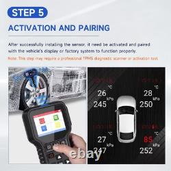4 pièces TPMS préprogrammés pour Tesla Model 3 S X Y Bluetooth 5.0 2021-2025