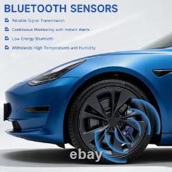 4 pièces TPMS préprogrammés pour Tesla Model 3 S X Y Bluetooth 5.0 2021-2025