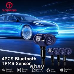 4 pièces TPMS préprogrammés pour Tesla Model 3 S X Y Bluetooth 5.0 2021-2025