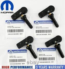 4 pièces authentiques OEM 56029398AB pour capteur de pression des pneus Dodge Chrysler Jeep RAM TPMS