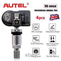 4 x Capteur TPMS universel programmable Autel MX-Sensor 315MHz + 433MHz 2 en 1