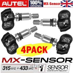 4pcs Autel Mx-sensor 433mhz/315mhz 2 En 1 Pression Programmable Du Capteur Tpms