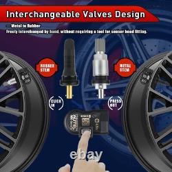 4pcs Autel TPMS MX-Sensor 2en1 315MHz & 433MHz Capteur de Pression des Pneus Programmable