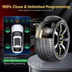 4pcs Autel TPMS MX-Sensor 2en1 315MHz & 433MHz Programmation de Capteur de Pression des Pneus