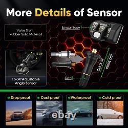 4pcs Autel TPMS MX-Sensor 2en1 315MHz & 433MHz Programmation de Capteur de Pression des Pneus