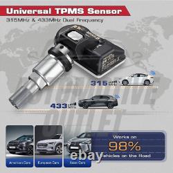 4x CAPTEUR DE PRESSION DE PNEU TPMS MX-SENSOR 433MHZ 315MHZ 2 EN 1 PROGRAMMABLE TS501