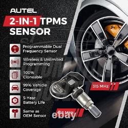 4x CAPTEUR DE PRESSION DE PNEU TPMS MX-SENSOR 433MHZ 315MHZ 2 EN 1 PROGRAMMABLE TS501