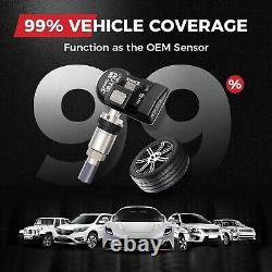 4x Capteur TPMS Autel MX-Sensor 433mhz&315MHZ 2-en-1 Programmable pour Pression des Pneus