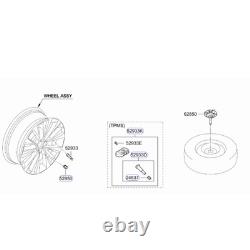 4x Capteur de Système de Surveillance de Pression des Pneus TPMS 52940-BV100 HYUNDAI H100 KIA EV6