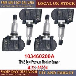 4x Capteur de surveillance de pression des pneus TPMS pour TESLA Model 3 S X 103460200A