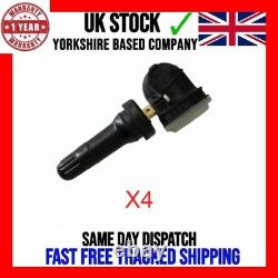 4x Nouveau capteur de pression des pneus Tpms compatible avec Ford B-max Jk 2015-2025 Ev6t1a180cb