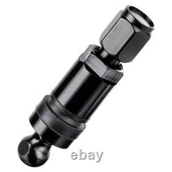4x Remplacement de Valve Métallique en Noir pour Capteurs TPMS (Capteur TPMS Non Inclus !)