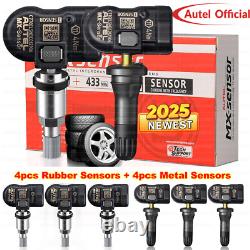8Autel TPMS MX-Sensor 315&433MHz Capteur de Pression des Pneus Programmable Métal+Caoutchouc