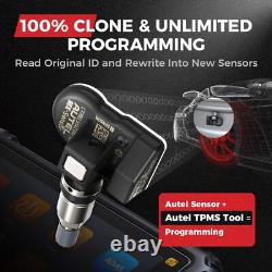 8PCS Capteur TPMS Autel 2 en 1 315 MHz 433 MHz MX-Sensor Système de surveillance de la pression des pneus