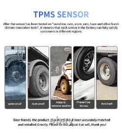 8 Capteurs TPMS Système de surveillance de la pression des pneus pour camping-car/ caravane/ bus