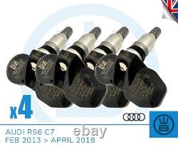 AUDI RS6 C7 Capteur de valve de pression des pneus TPMS FÉV 2013 AVR 2018