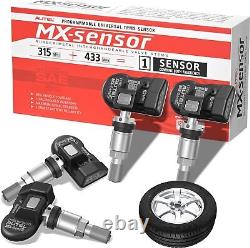 Autel Ensemble de 4 capteurs TPMS, capteur MX 2in1 315MHz + 433MHz capteur TPMS universel