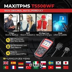 Autel TS508WF Scanner de Programmation TPMS Outil de Réapprentissage du Système de Surveillance de Pression des Pneus