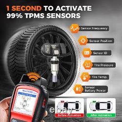 Autel TS508WF Scanner de Programmation TPMS Outil de Réapprentissage du Système de Surveillance de Pression des Pneus