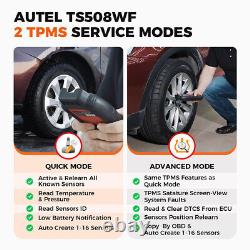 Autel TS508WF Scanner de Programmation TPMS Outil de Réapprentissage du Système de Surveillance de Pression des Pneus
