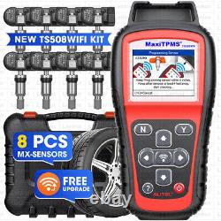 Autel TS508WiFi Kit Outil de Réapprentissage du Système de Surveillance de Pression des Pneus + 8 Capteurs TPMS