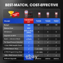 Autel TS508WiFi Kit Outil de Réapprentissage du Système de Surveillance de Pression des Pneus + 8 Capteurs TPMS