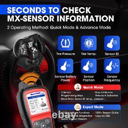 Autel TS508WiFi Kit Outil de Réapprentissage du Système de Surveillance de Pression des Pneus + 8 Capteurs TPMS