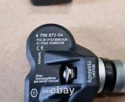 BMW Série 5 F11 F10 2009-2017 Ensemble de 4 Moniteurs de Pression des Pneus Argent 433mhz