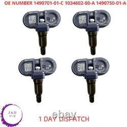 CAPTEUR DE PRESSION DE PNEU TPMS 4x BLUETOOTH 1490701-01-C POUR TESLA MODEL 3 Y S X