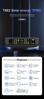 CAREUD T882-NF+ Système de surveillance de la pression des pneus de voiture TPMS + 4 capteurs internes
