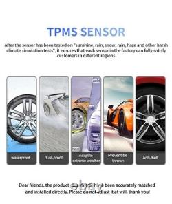 CAREUD T882-NF+ Système de surveillance de la pression des pneus de voiture TPMS + 4 capteurs internes