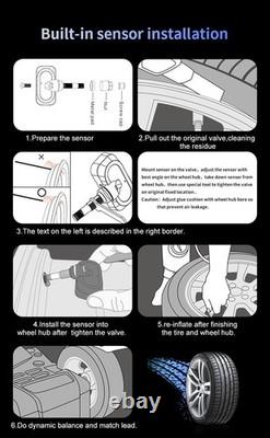 CAREUD T882-NF+ Système de surveillance de la pression des pneus de voiture TPMS + 4 capteurs internes CAREUD T882-NF+ Système de surveillance de la pression des pneus de voiture TPMS + 4 capteurs internes