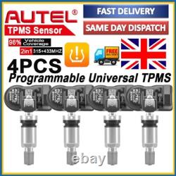 Capteur TPMS universel programmable Autel MX-Sensor 315 MHz + 433 MHz avec valve métallique