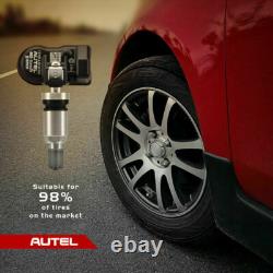 Capteur TPMS universel programmable Autel MX-Sensor 315 MHz + 433 MHz avec valve métallique
