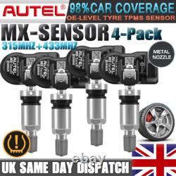 Capteur TPMS universel programmable Autel MX-Sensor 315 MHz + 433 MHz avec valve métallique