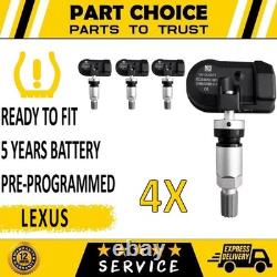Capteur de pression des pneus TPMS préprogrammé pour Lexus UX (ZA10) 2019-2026