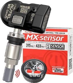 Capteur de pression des pneus programmable 2 en 1 Autel TPMS MX-Sensor 315MHz 433MHz Réinitialisation de 4 pièces