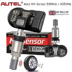 Capteur de pression des pneus programmable pour voiture Autel TPMS MX-Sensor 2 en 1 315MHz et 433MHz