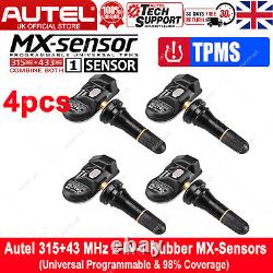 Capteur de pression des pneus universel programmable TPMS Autel MX-Sensor 315&433MHz 4pcs