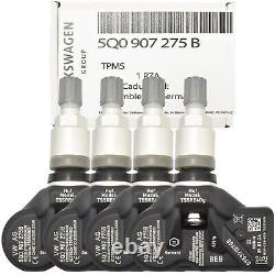 Capteur de surveillance de la pression des pneus TPMS 4X 5Q0907275B pour VW TIGUAN TOUAREG II TOURAN