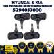 Capteur De Surveillance De La Pression Des Pneus D&rsquo;origine Oem Hyundai Kia, 4 Pi&egrave;ces, Tpms 52940j7000
