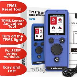 Capteur de surveillance de pression des pneus TPMS TPS10 pour Jeep Grand Cherokee - Réinitialisation et réapprentissage