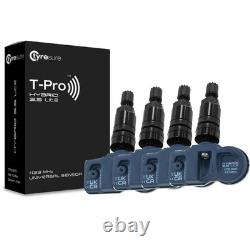 Capteurs de pression des pneus TPMS pour Nissan Leaf (10-16) ENSEMBLE DE 4 CODÉS EN NOIR