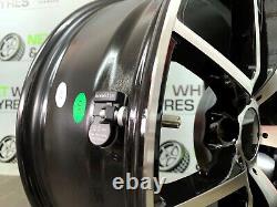 Capteurs de pression des pneus (x4) (valve en métal noir) pour BMW X1 F48 / E84 (2009-2023)