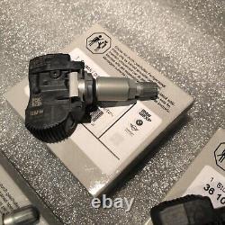 Ensemble de 4 capteurs de pression de pneus BMW TPMS d'origine authentique 36106881890