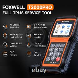 Foxwell T2000 PRO Capteur de surveillance de la pression des pneus Programme de diagnostic d’activation TPMS