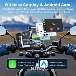 GPS portable 7'' avec capteurs TPMS de surveillance de la pression des pneus pour moto, IPX7